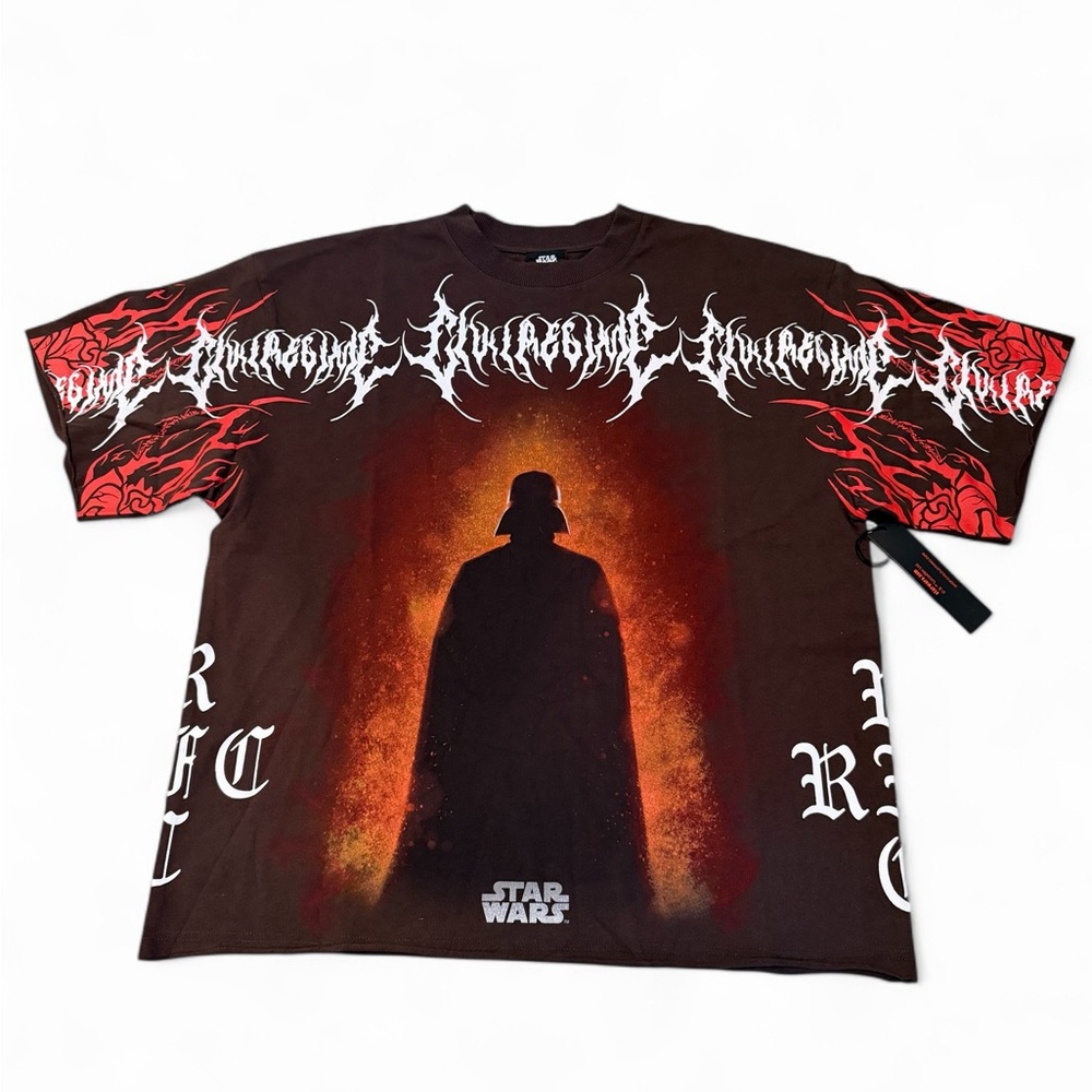 Civil Regime X Star Wars Darth Vader Graphic Tee - Black/Red size Medium